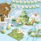 177pcs Blue Winnie Bear Baby Shower Pooh Decorations and Tableware Sets - 25 Guests